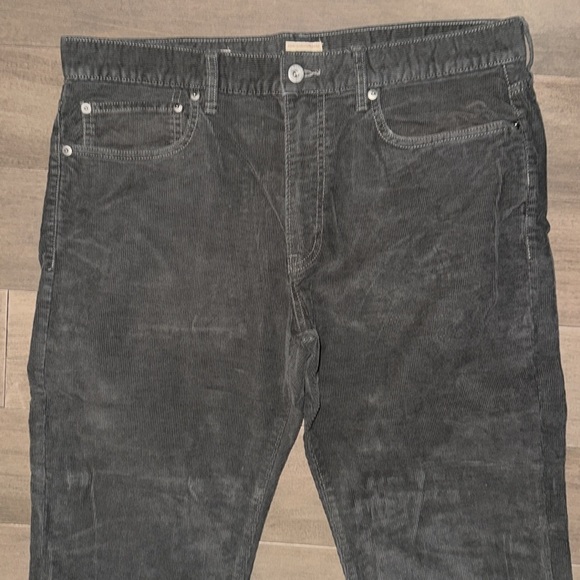 J Crew Olive Green Corduroys 35/32 - Picture 2 of 5